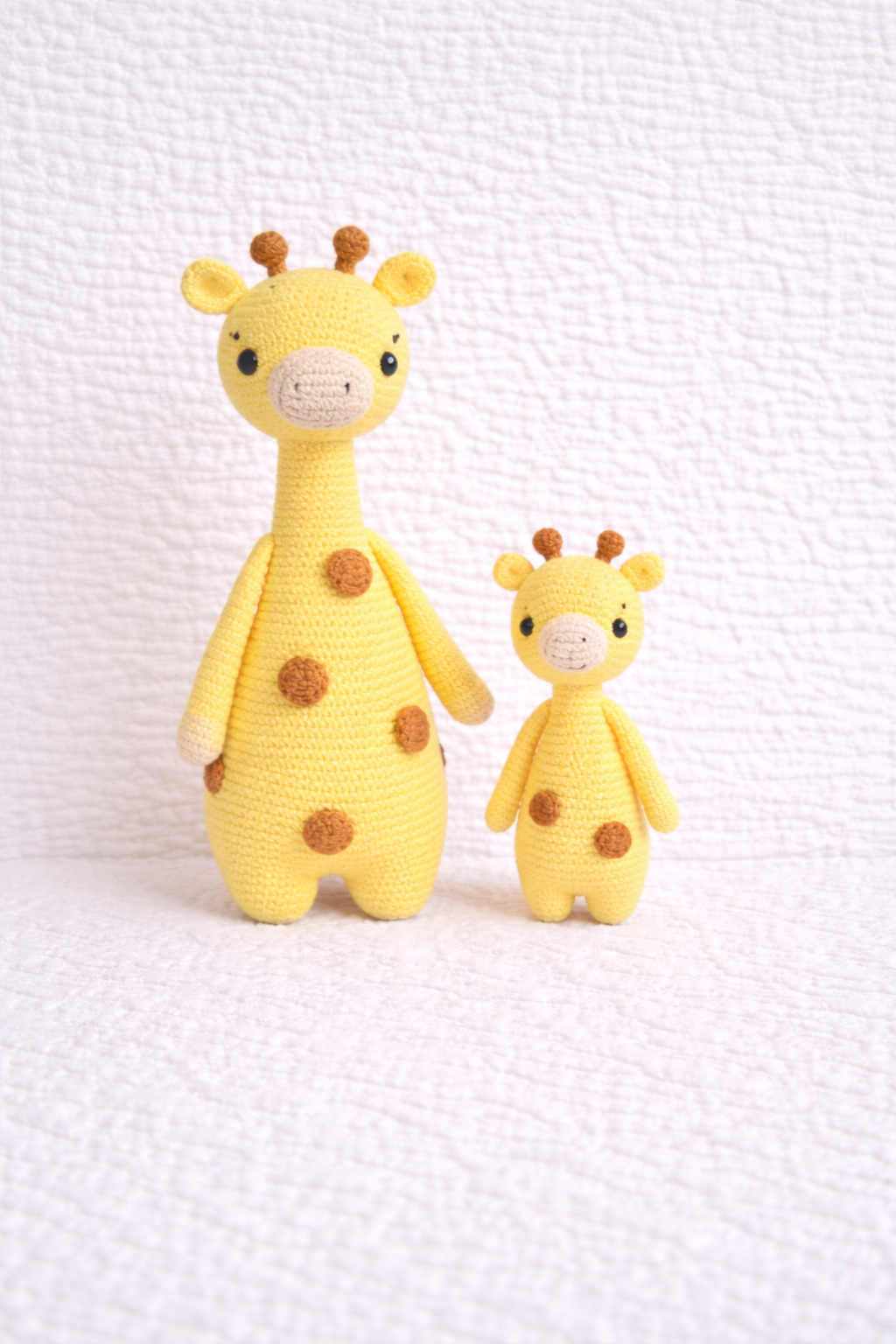 Zachte gehaakte girafjes